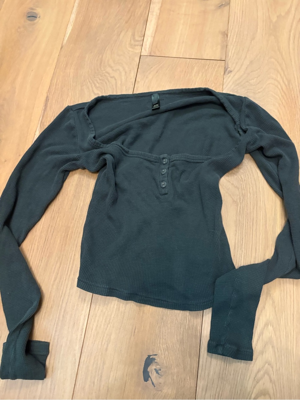 Skims waffle pajama top